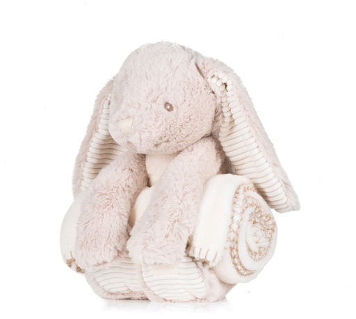 [MM034_52366_52365] Peluche Lapin & couverture
