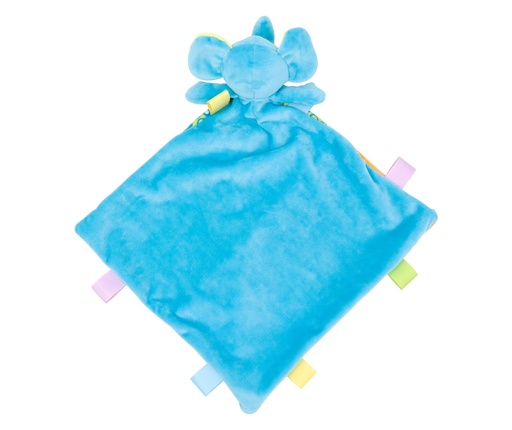 [MM701_65672_65671] Doudou plat multicolore éléphant
