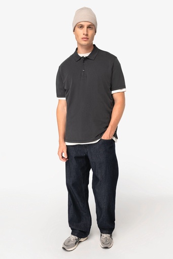 [NS201] Polo écoresponsable délavé en jersey homme