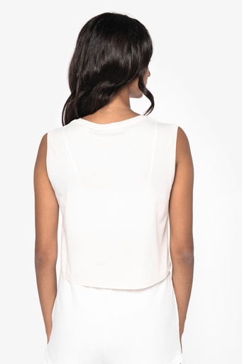 [NS342] T-shirt écoresponsable  crop sans manche femme