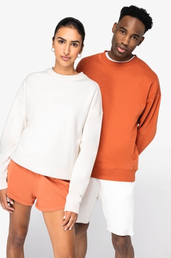 [NS407] Sweat-shirt écoresponsable à col rond oversize unisexe