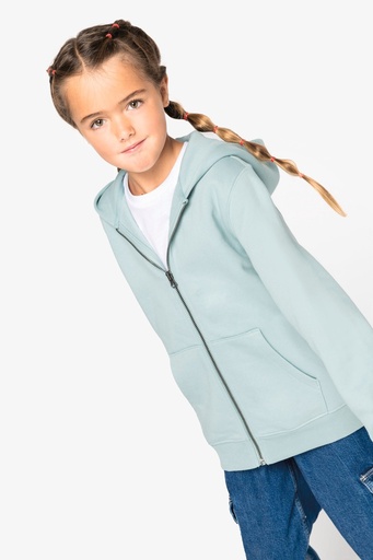 [NS405] Sweat-shirt écoresponsable zippé à capuche enfant