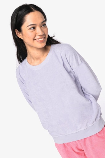 [NS413] Sweat-shirt écoresponsable en éponge femme