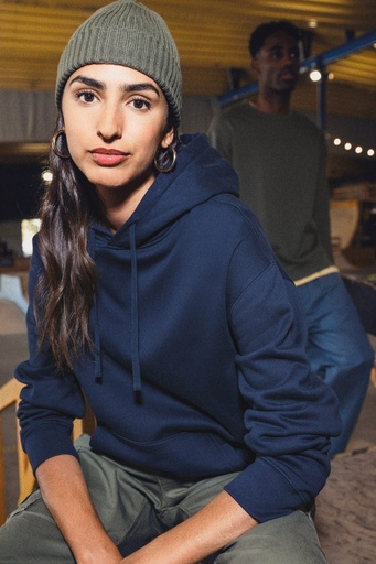 [NS436] Sweat-shirt écoresponsable à capuche à épaules tombantes molleton gratté unisexe