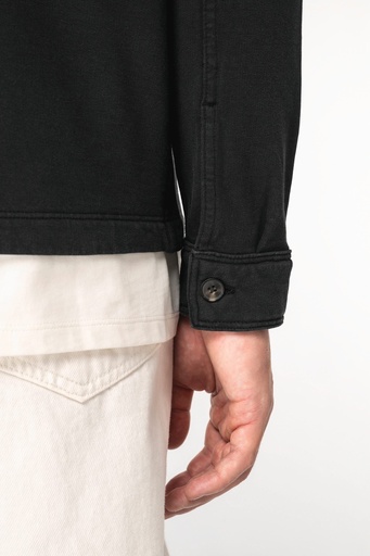 [NS521] Surchemise écoresponsable délavée en molleton gratté homme