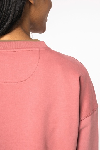 [NS439] Sweat-shirt écoresponsable à col rond à épaules tombantes femme