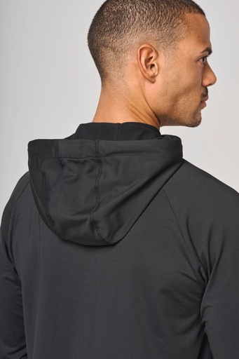 [PA360] Sweat-shirt à capuche 1/4 zip sport unisexe