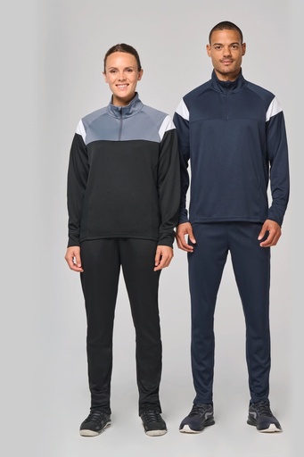 [PA387] Sweat d'entrainement 1/4 zip unisexe