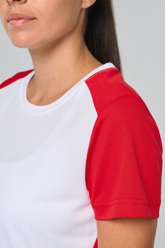[PA4015] T-shirt de sport écoresponsable bicolore femme