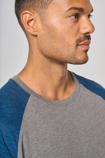 [PA4010] T-shirt triblend bicolore sport manches courtes unisexe