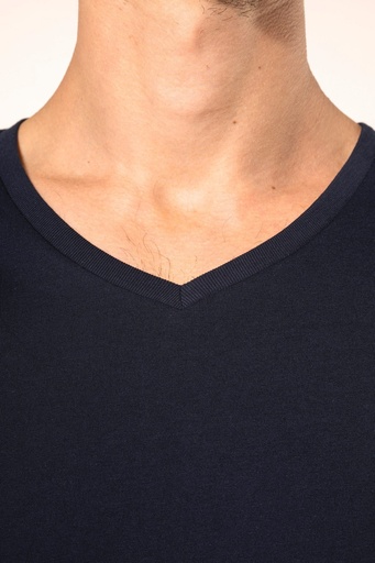 [PK306] T-shirt Supima® col V manches longues homme