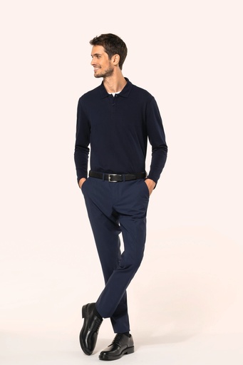 [PK202] Polo Supima® manches longues homme