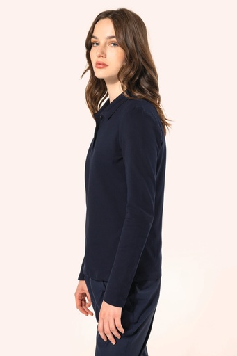 [PK203] Polo Supima® manches longues femme