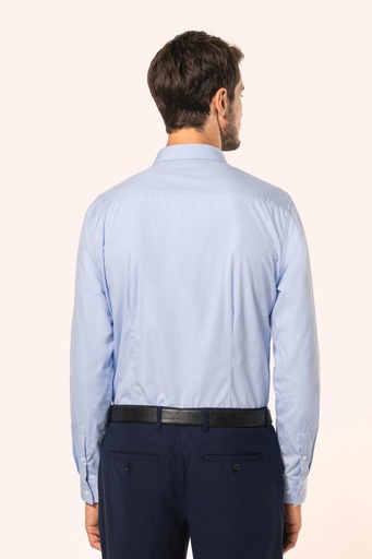 [PK504] Chemise popeline manches longues homme