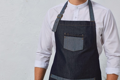[PR127] Tablier Denim à bavette "Domain"