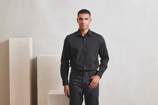 [PR203] Chemise popeline RECYCLIGHT à manches longues pour homme