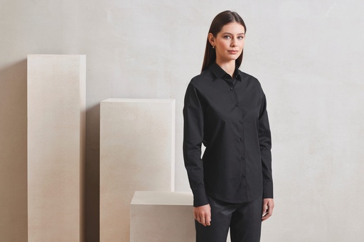 [PR303] Chemise popeline RECYCLIGHT à manches longues pour femme