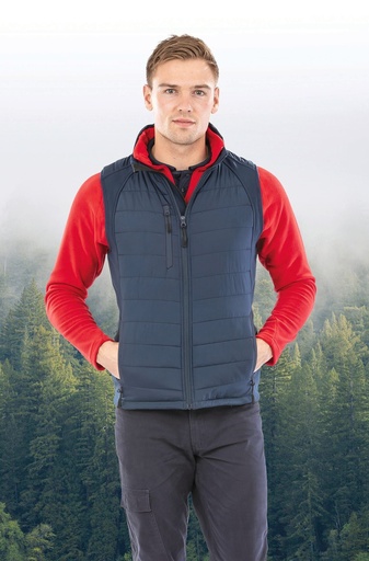 [R238X] Gilet softshell rembourré black compass recyclé
