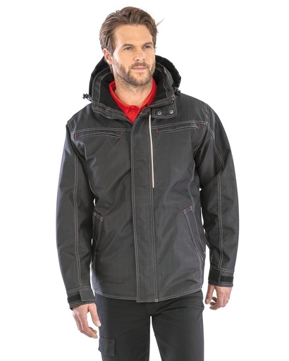 [R326X] Parka robuste "effet denim"