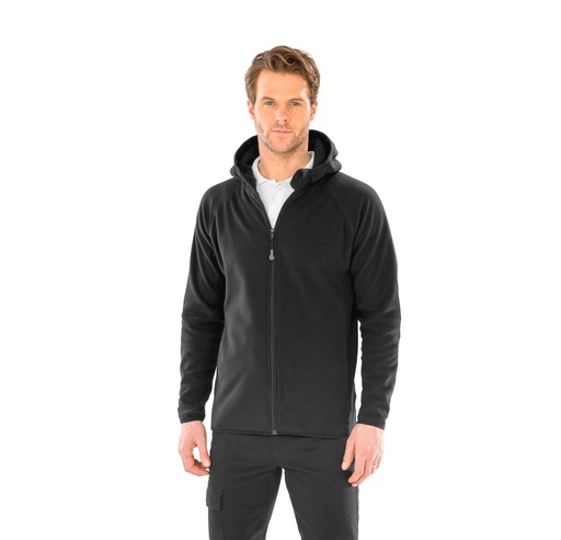 [R906X] Veste à capuche en micropolaire recyclée