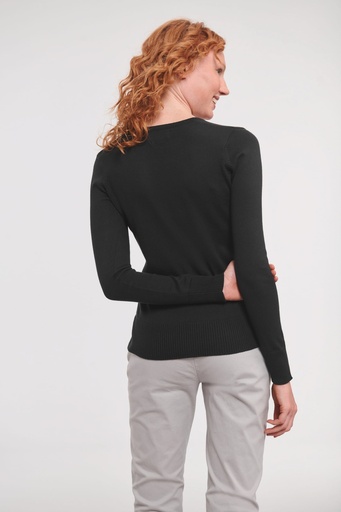[R-710F-0] Pullover femme col v