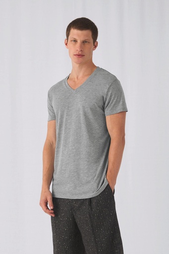 [TM057] T-shirt Triblend col V Homme