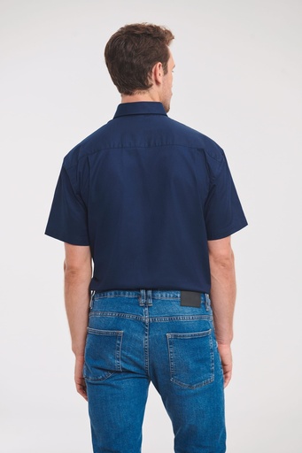 [R-933M-0] Chemise homme manches courtes Oxford