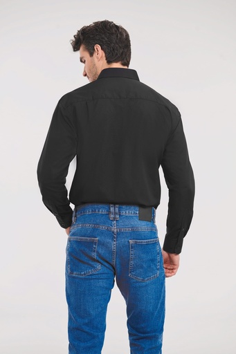 [R-934M-0] Chemise homme popeline polycoton manches longues