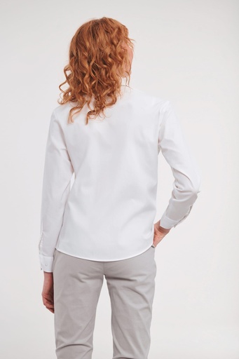 [R-936F-0] Chemise femme popeline pur coton manches longues