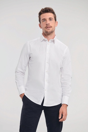 [R-946M-0] Chemise fittée homme manches longues