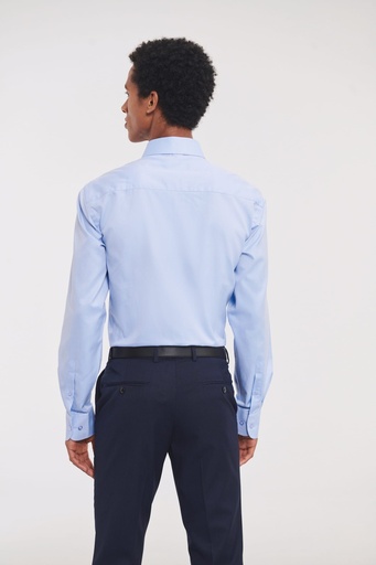 [R-962M-0] Chemise homme manche longues à chevrons