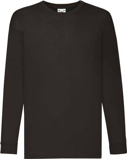 [61-007-0] T-shirt enfant manches longues Valueweight (61-007-0)