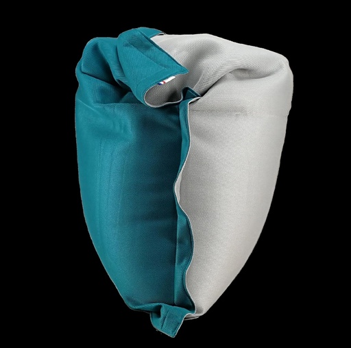 [SH175BI] Pouf déhoussable bicolore - Grand modèle