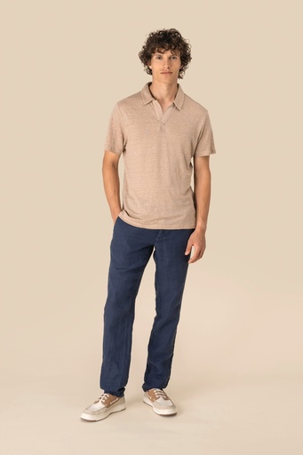 [NS220] Polo en lin homme