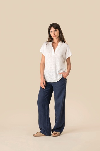 [NS221] Polo en lin femme