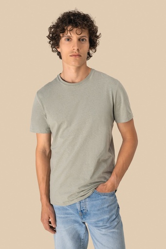 [NS325] T-shirt écoresponsable en coton bio et lin unisexe
