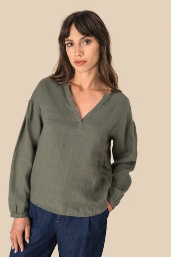 [SP524] Blouse en lin femme