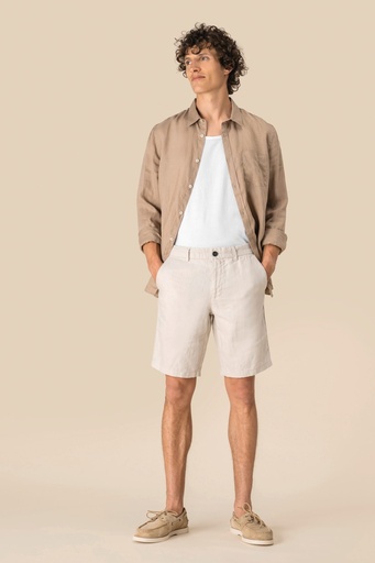 [SP711] Bermuda en lin homme