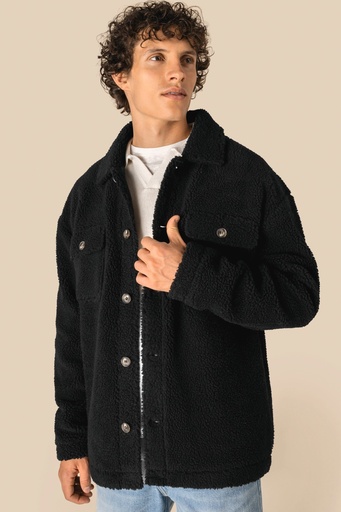 [SP508] Surchemise à épaules tombantes en sherpa unisexe
