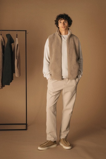 [SP603] Veste sans manches en sherpa homme