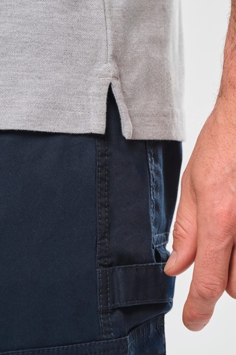 [WK225] Polo col boutons pression manches courtes homme
