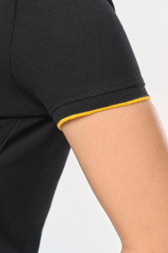 [WK271] Polo Day To Day contrasté manches courtes femme