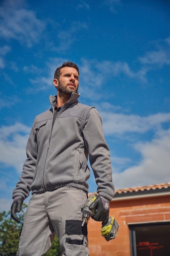[WK9105] Veste polaire manches amovibles homme