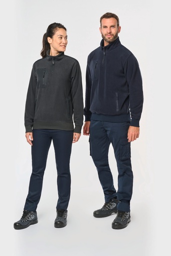 [WK905] Polaire écoresponsable col zippé unisexe