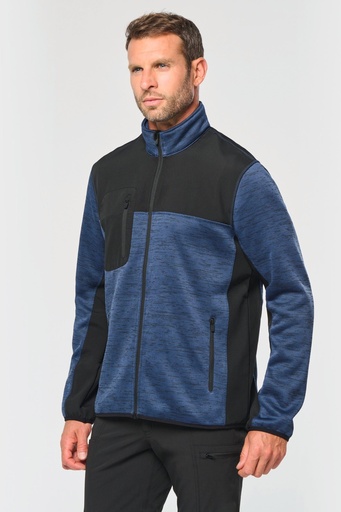 [WK9108] Veste recyclée en polytricot homme