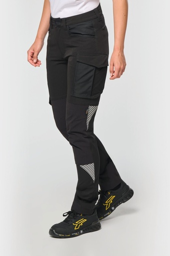 [WK746] Pantalon stretch recyclé multipoches unisexe