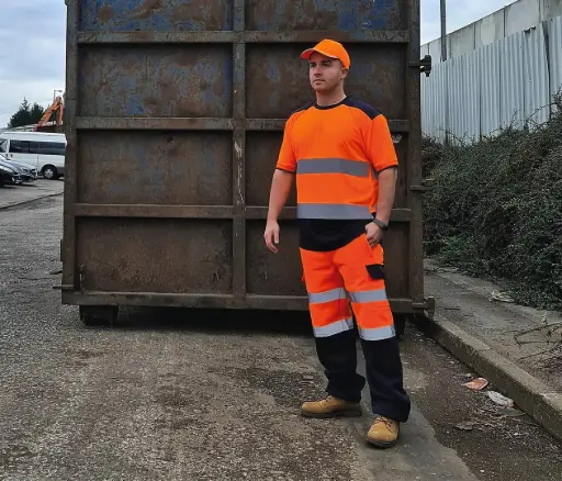 [HVJ400] T-shirt bicolore Hi-vis