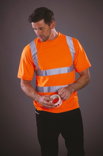 [HVJ410] T-shirt manches courtes haute visibilité
