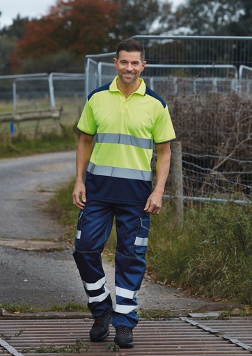 [HVJ220] Polo bicolore haute visibilité