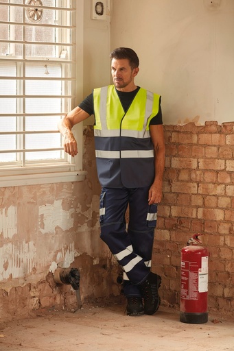 [HVW122] Gilet haute visibilité bicolore